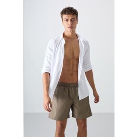 Tommy Life 81237 Camel Hızlı Kuruyan Standart Fit Erkek Deniz Şortu