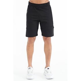 Tommy Life 81243 Siyah Fermuar Cepli Baskılı Standart Kalıp Erkek Şort
