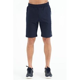 Tommy Life 81245 İndigo Yan Baskılı Bağcıklı Standart Kalıp Erkek Şort