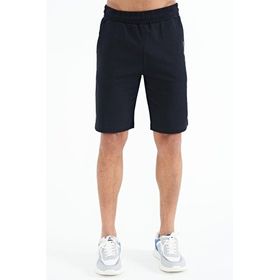 Tommy Life 81245 Lacivert Yan Baskılı Bağcıklı Standart Kalıp Erkek Şort