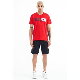 Tommy Life 81246 Lacivert Baskılı Detaylı Bağcıklı Erkek Şort