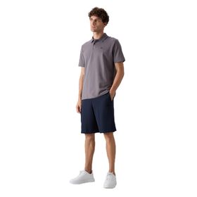Tommy Life 81266 Siyah Pamuklu Kalın Yumuşak Dokulu Comfort Fit Baskılı Erkek Şort