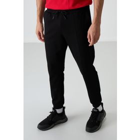 Tommy Life 82123 Siyah Pamuklu Yumuşak Dokulu Comfort Fit Nakışlı Erkek Jogger