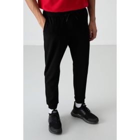 Tommy Life 82123 Siyah Pamuklu Yumuşak Dokulu Comfort Fit Nakışlı Erkek Jogger