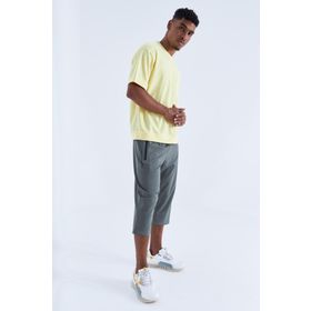 Tommy Life 83091 Çağla Fermuar Cepli Standart Kalıp Klasik Paça Erkek Kapri