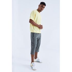 Tommy Life 83091 Çağla Fermuar Cepli Standart Kalıp Klasik Paça Erkek Kapri
