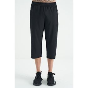 Tommy Life 83096 Siyah Bağcıklı Standart Kalıp Fermuar Cepli Aktif Spor Erkek Kapri