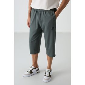 Tommy Life 83102 Haki Pamuklu Yumuşak Dokulu Standart Fit Nakışlı Erkek Kapri
