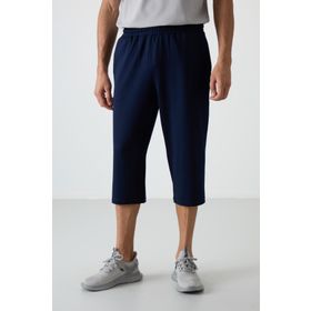 Tommy Life 83102 İndigo Pamuklu Yumuşak Dokulu Standart Fit Nakışlı Erkek Kapri