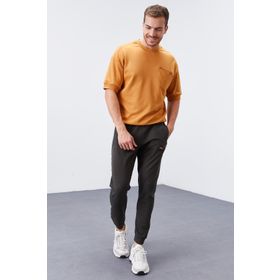 Tommy Life 84651 Fermuar Cepli Standart Kalıp Jogger Haki Erkek Eşofman Altı