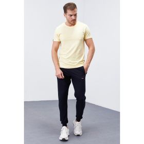 Tommy Life 84651 Lacivert Fermuar Cepli Standart Kalıp Jogger Erkek Eşofman Altı