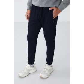 Tommy Life 84651 Lacivert Fermuar Cepli Standart Kalıp Jogger Erkek Eşofman Altı