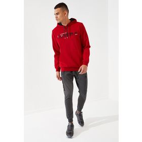 Tommy Life 84652 Antrasit Melanj Klasik Cepli Standart Kalıp Manşetli Erkek Eşofman Altı