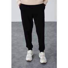 Tommy Life 84652 Klasik Cepli Standart Kalıp Manşetli Siyah Erkek Eşofman Altı