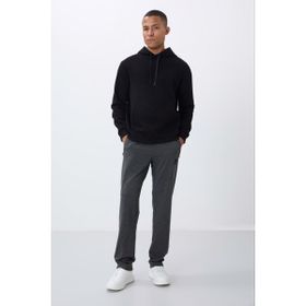 Tommy Life 84669 Antrasit Melanj Erkek Fermuar Cepli Dar Kesim Klasik Paça Eşofman Alt