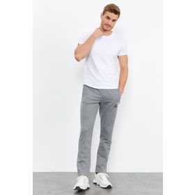 Tommy Life 84669 Erkek Klasik Cep Fermuarlı Gri Melanj Eşofman Altı
