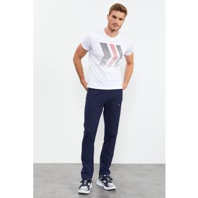 Tommy Life 84669 Fermuar Cepli Dar Kalıp Klasik Paça İndigo Erkek Eşofman Altı