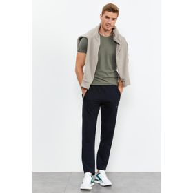 Tommy Life 84669 Klasik Cep Fermuarlı Lacivert Erkek Eşofman Altı