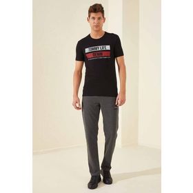 Tommy Life 84671 Antrasit Melanj Air Max Baskılı Erkek Eşofman Altı
