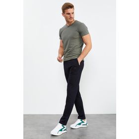 Tommy Life 84682 Lacivert Bağcıklı Cepli Standart Kalıp Klasik Paça Erkek Eşofman Altı