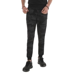 Tommy Life 84754 Siyah Kamuflaj Desenli Dar Kalıp Jogger Kamuflaj Erkek Eşofman Altı