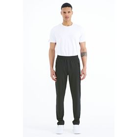 Tommy Life 84768 Haki Erkek Fermuarlı Üç Cepli Standart Kalıp Klasik Paça Eşofman Alt