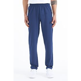 Tommy Life 84768 İndigo Erkek Fermuarlı Üç Cepli Standart Kalıp Klasik Paça Eşofman Alt