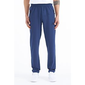 Tommy Life 84768 İndigo Fermuarlı Üç Cepli Standart Kalıp Klasik Paça Erkek Eşofman Alt