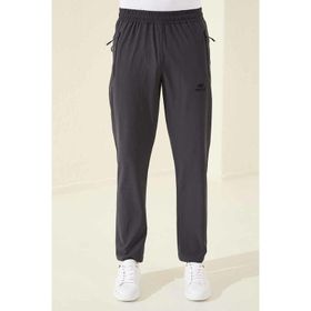 Tommy Life 84768_01 Antrasit Erkek Fermuarlı Üç Cepli Standart Kalıp Klasik Paça Eşofman Alt
