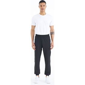 Tommy Life 84826 Siyah Erkek Basic Cepli Bağcıklı Rahat Form Lastik Paça Eşofman Altı