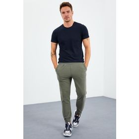 Tommy Life 84866 Gizli Fermuarlı Rahat Form Lastik Paça Polar Çağla Eşofman Erkek Altı