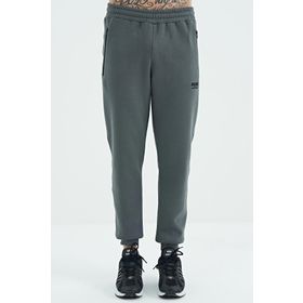 Tommy Life 84929 Haki Fermuar Cepli Bağcıklı Şardonlu Jogger Erkek Eşofman Altı