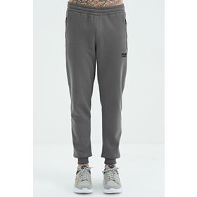 Tommy Life 84929 Koyu Gri Fermuar Cepli Bağcıklı Şardonlu Jogger Erkek Eşofman Altı
