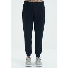 Tommy Life 84929 Lacivert Fermuar Cepli Bağcıklı Şardonlu Jogger Erkek Eşofman Altı