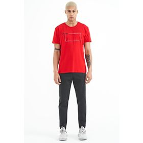 Tommy Life 84951 Antrasit Melanj Bağcıklı Logo Nakışlı Erkek Eşofman Alt