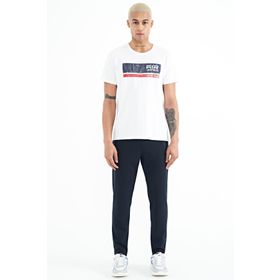 Tommy Life 84951 Lacivert Bağcıklı Logo Nakışlı Erkek Eşofman Altı
