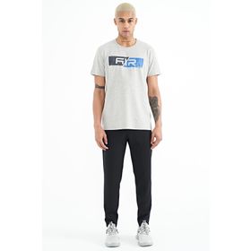 Tommy Life 84952 Lacivert Bağcıklı Fermuar Cepli Jogger Erkek Eşofman Alt