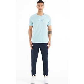 Tommy Life 84958 İndigo Gizli Diz Cep Detaylı Standart Kalıp Erkek Joger Eşofman Alt