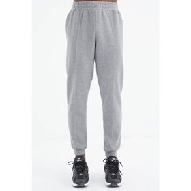 Tommy Life 84994 Gri Melanj Bağcıklı Ön Dikiş Detaylı Standart Kalıp Erkek Eşofman Altı