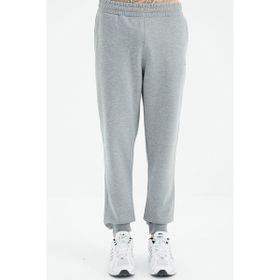 Tommy Life 84999 Gri Melanj Bağcıklı Dar Paça Erkek Eşofman Alt