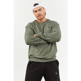 Tommy Life 85120 Çağla-Siyah Erkek Casual O Yaka Oversize Lastik Paça Eşofman Takımı