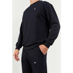 Tommy Life 85120 Lacivert Casual O Yaka Oversize Lastik Paça Erkek Eşofman Takımı