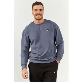 Tommy Life 85120 Petrol Siyah Casual O Yaka Lastik Paça Oversize Erkek Eşofman Takımı