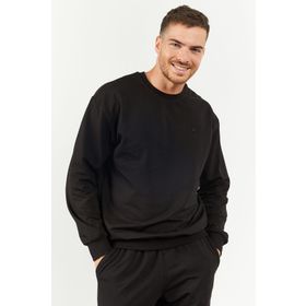 Tommy Life 85120 Siyah Erkek Casual O Yaka Oversize Lastik Paça Eşofman Takımı