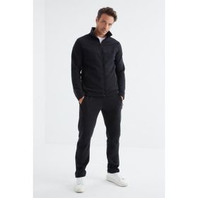 Tommy Life 85193 Lacivert Dik Yaka Basic Erkek Polar Eşofman Takımı