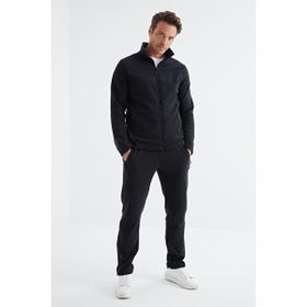 Tommy Life 85193 Lacivert Dik Yaka Basic Erkek Polar Eşofman Takımı