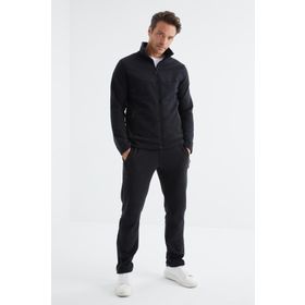 Tommy Life 85193 Lacivert Dik Yaka Basic Erkek Polar Eşofman Takımı