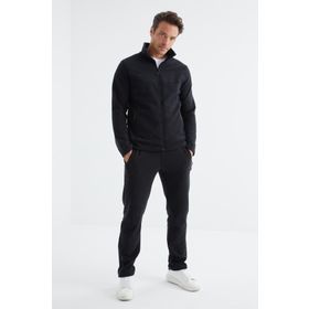 Tommy Life 85193 Lacivert Dik Yaka Basic Erkek Polar Eşofman Takımı