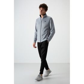 Tommy Life 85199 Bran Gri - Siyah Scuba Kumaş Erkek Eşofman Takım