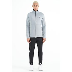 Tommy Life 85199 Bran Gri - Siyah Scuba Kumaş Erkek Eşofman Takım